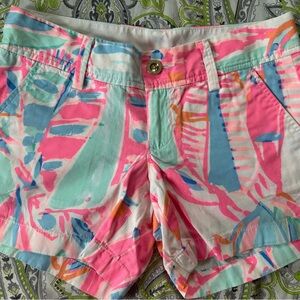 Lilly Pulitzer Tropical Bermuda Shorts 0